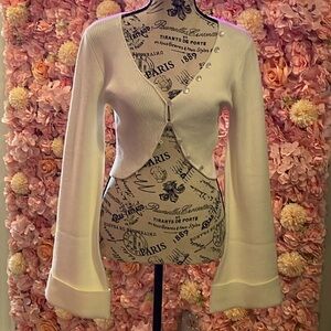 Akira’s Cropped Cream Sweater❣️